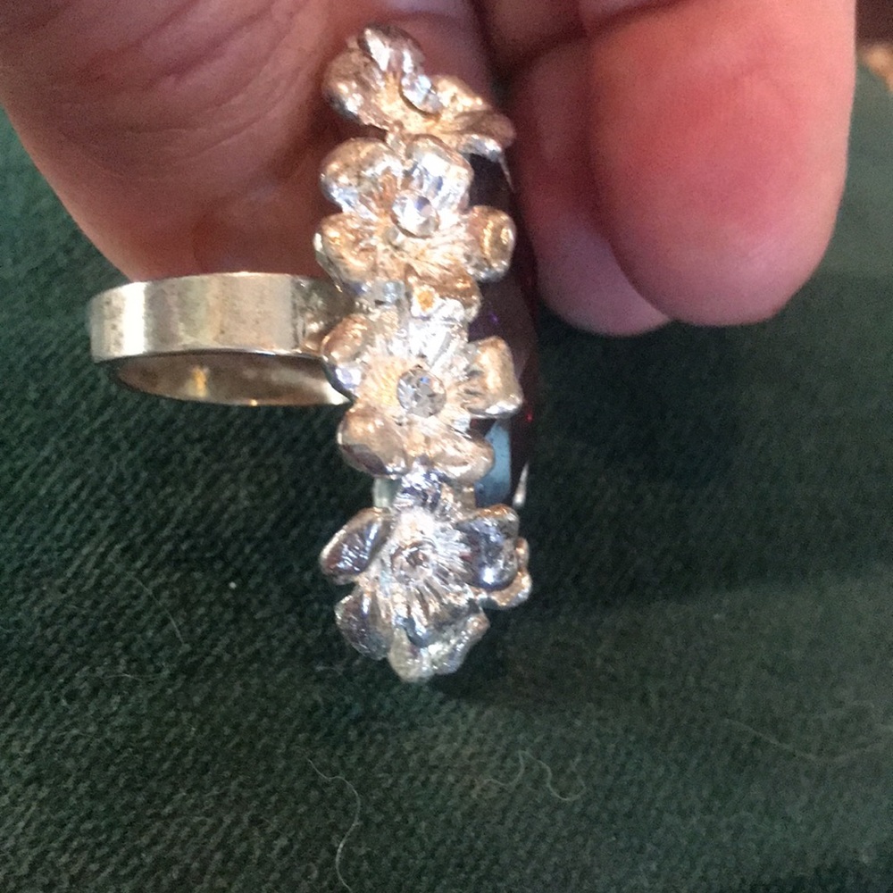 Vintage Statement Ring Sz6 Adjustable - image 7